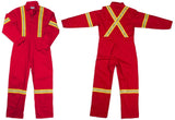 G-style 865 Hi Vis Coverall in Bright Red