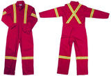 G-style 865 Hi Vis Coverall in Burgundy