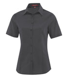 Coal Harbour L6021 Ladies Short Sleeve Shirt in Iron Grey