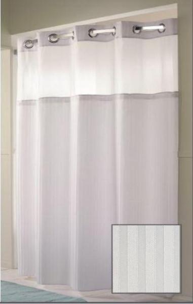 Double H Hookless-Shower Curtains-Bathroom-Hospitality