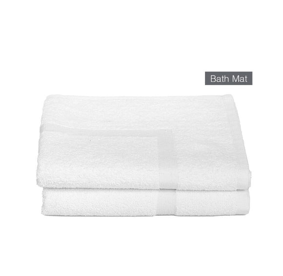 Terry Bath Mat, White