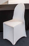 Scuba white stretch chair cover