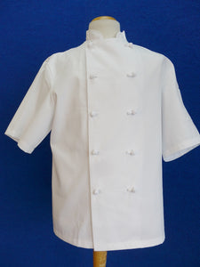 Chef Coat with knot buttons short sleeve