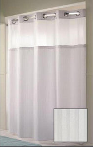 Double H Hookless Shower Curtain by Arcs & Angles
