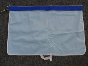 vinyl laundry bag 30x22 blue