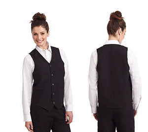Unisex Waiters/Waitress Vest in black