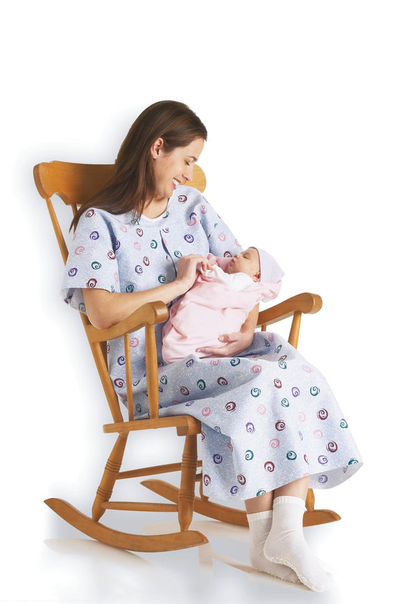 Medline Mother's Maternity Nursing Gown