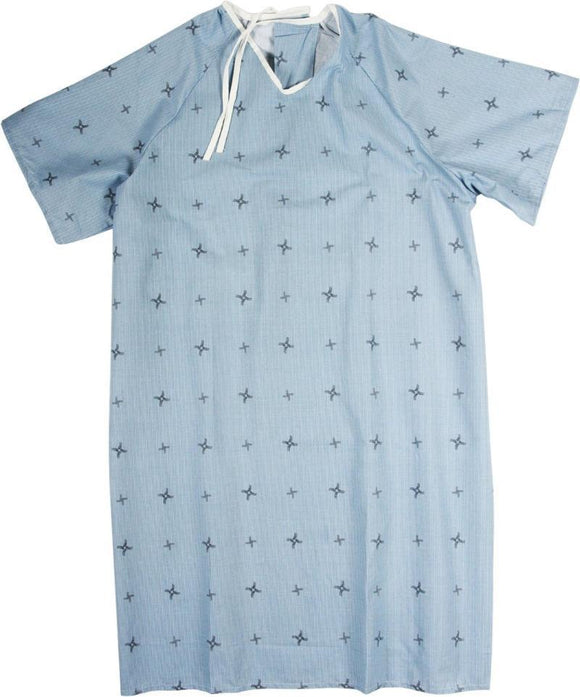 patient gowns-Wingback Print Patient Gown from Tex-Pro Western