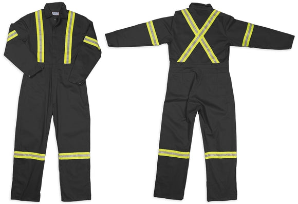 G-style 800R His Vis Cotton Coverall in Charcoal