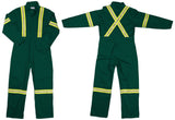 G-style 800R Hi Vis Cotton Coveralls in Spruce Green