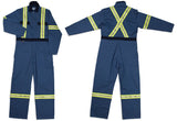 Coveralls, 100% Cotton with Reflective Tape