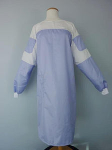 barrier lab coat, microfiber lab gown