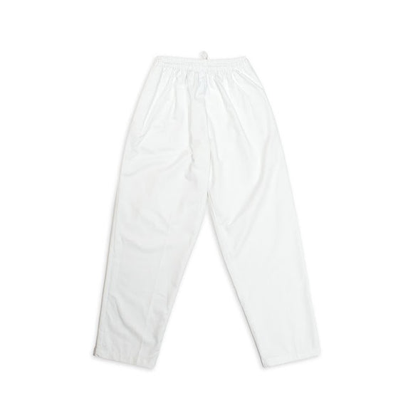 chef pant, bakers pant-White Rugby Pant