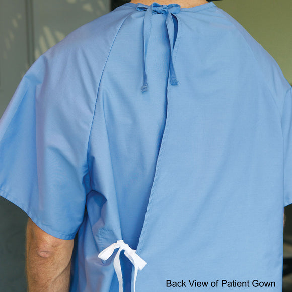 Premium Uniforms 1627 Blue Patient Gown