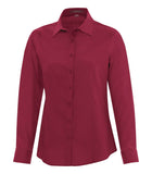 Coal Harbour L6013 Ladies Long Sleeve Shirt in Rich Red