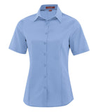 Coal Harbour L6021 Ladies Short Sleeve Shirt in Blue Lake