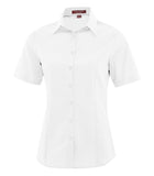 Coal Harbour L6021 Ladies Short Sleeve Shirt in White
