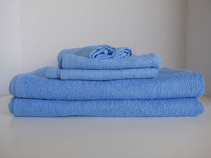 light blue economy towels