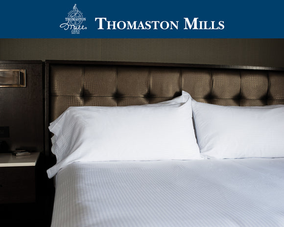 Thomaston sheets-Thomaston Mills T310 Royal Suite Striped Duvet Covers