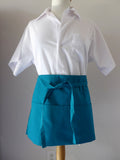 cheap restaurant aprons-3 pocket server apron in teal blue